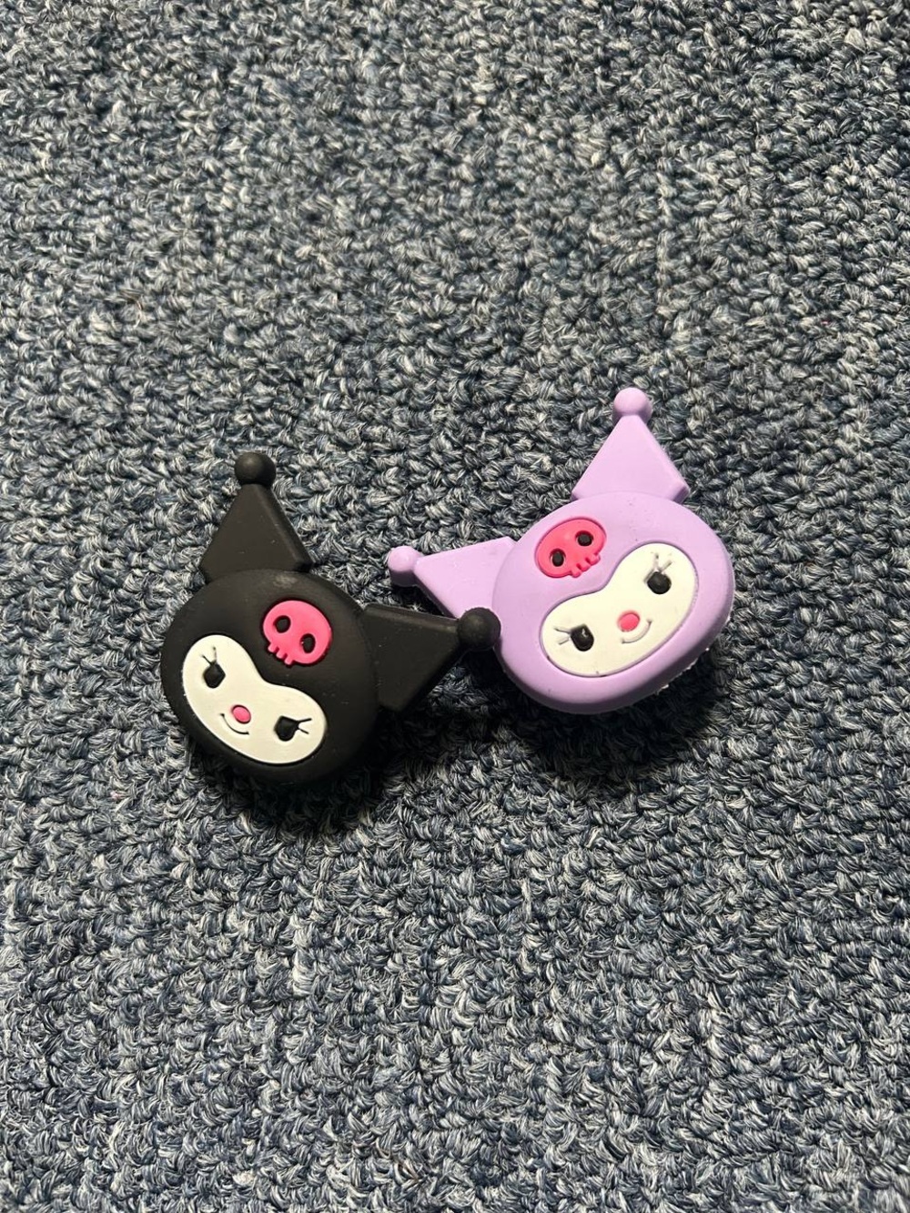 Hello kitty Cute Kuromi Croc Charms — Black & Purple